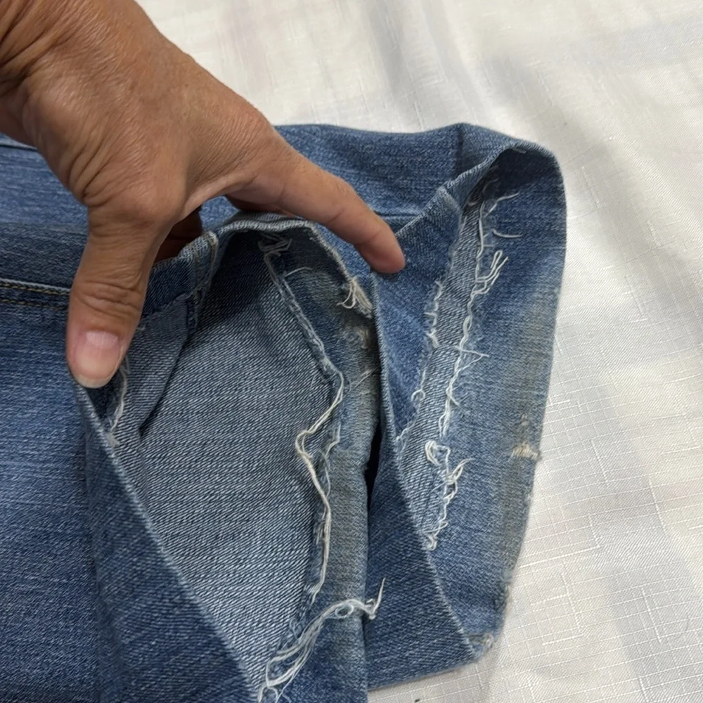 (T6) Akademiks VTG Y2K Embroidered Wide Leg Blue Jeans for Youth Size 16 Retro - Picture 13 of 16